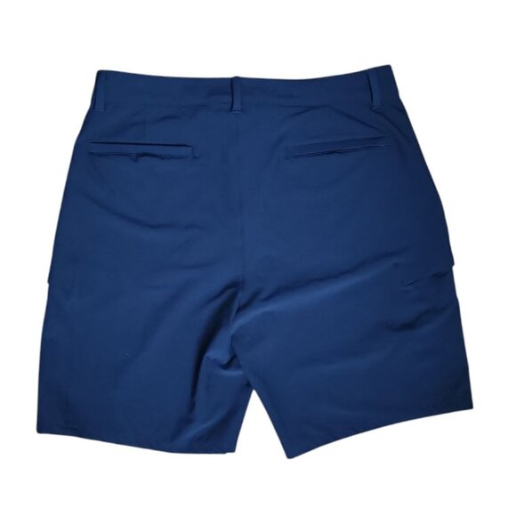 32 Degrees Cool Shorts Mens Size 34 Solid All Blue Athleisure Activewear Pockets - Picture 5 of 5